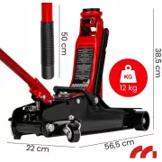 Домкрат гідравлічний підкатний 2.5т низькопрофільний 385мм