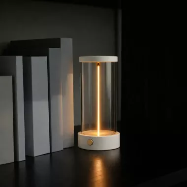 Настільний світильник з магнітною ниткою, від USB, 19х7см, / Лампа нічник / LED акумуляторна лампа Білий