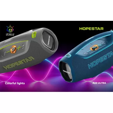 Колонка Bluetooth Hopestar A60 Ultra 450 Вт с микрофоном RGB, IPX6, 30000 мАч