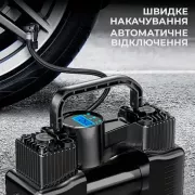 Портативный автомобильный компрессор с дисплеем и питанием от прикуривателя Air pump XL-1025