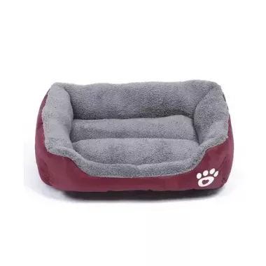 Лежанка - пуфик для кошек и собак Красная S(40*25)