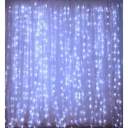 Новорічні гірлянди. Гірлянда водоспад 320-400L 3x3м (10х32 Ламп) Біла (7150)