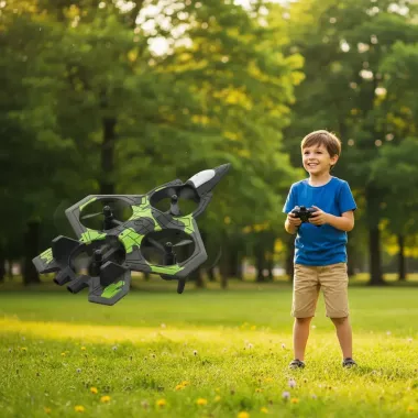 Радиоуправляемый самолёт-дрон / Самолет-дрон с дистанционным управлением Зеленый Радиоуправляемый самолёт-дрон / Самолет-дрон с дистанционным управлением Зеленый