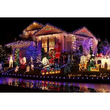 Гірлянда матова кулька 28LED 5м (флеш) 10мм, Новорічна бахрама, Світлодіодна гірлянда, Вулична гірлянда Гірлянда матова кулька 28LED 5м (флеш) 10мм, Новорічна бахрама, Світлодіодна гірлянда, Вулична гірлянда