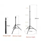 Штатив-стойка-тренога для кольцевой лампы, телефона и камеры 200см