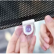 Рулонная солнцезащитная шторка на пластиковые окна 40*125 см, Черная