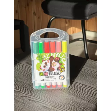 Акварельные маркеры 12 цветов Water Brush