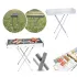 Переносной мангал барбекю гриль BARBECUE TRAY 770SS MD-008 70х30х70 см с решеткой, портативный металлический мангал