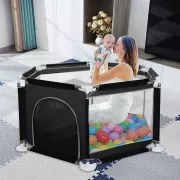 Манеж дитячий Malatec 125х113х64 см Чорний