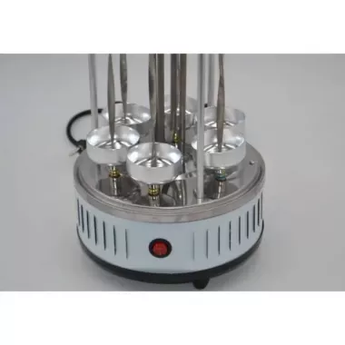 Электрошашлычница Domotec MS-7782 1000 Вт 6 Шампуров Белая