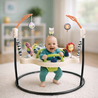 Детский игровой центр Fisher-Price Jumperoo с подсветкой и звуком / Развивающий игровой джемпер Бежевый Детский игровой центр Fisher-Price Jumperoo с подсветкой и звуком / Развивающий игровой джемпер Бежевый