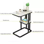 Интерьерный прикроватный столик с мраморной столешницей DASH-5496 50х30х58см