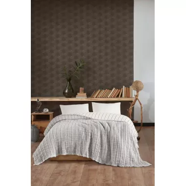 Муслиновое покрывало La Modno 230х250 см Серый