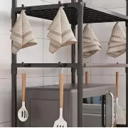 Универсальная полка-стеллаж для микроволновки 2 уровня 48х26х71 см YH-6616-2