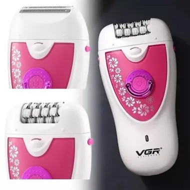 Эпилятор VGR V-722 аккумуляторный 2 скорости 32 пинцета с насадками / Беспроводной эпилятор Эпилятор VGR V-722 аккумуляторный 2 скорости 32 пинцета с насадками / Беспроводной эпилятор