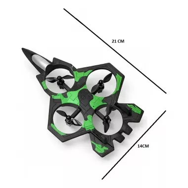 Радиоуправляемый самолёт-дрон / Самолет-дрон с дистанционным управлением Зеленый Радиоуправляемый самолёт-дрон / Самолет-дрон с дистанционным управлением Зеленый