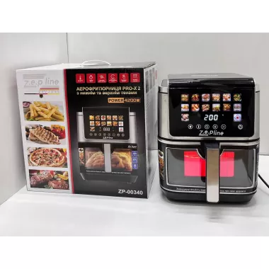 Фритюрница 13 л с двумя тенами 4200 Вт Zepline ZP-00340 Фритюрница 13 л с двумя тенами 4200 Вт Zepline ZP-00340
