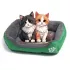 Лежанка - пуфик для кошек и собак Зеленая S(40*25)