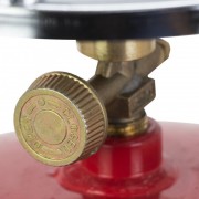 Газовый баллон Пропан УКП-83 с горелкой 5 л, Туристический газовый баллон с горелкой красный, 5 литров