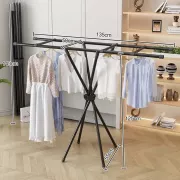 Складная вешалка для одежды / Сушилка - напольная стойка для одежды / Сушилка для одежды