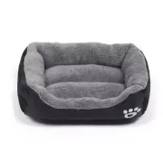 Лежанка - пуфик для кошек и собак Черная M(47*35см)