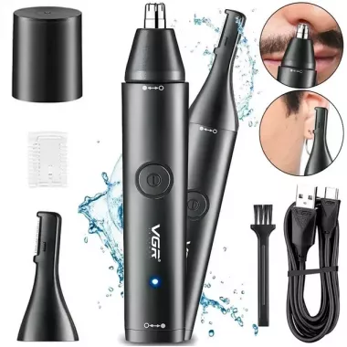 Тример VGR V613 універсальний 2 в 1 для носа вух та окантування з USB зарядкою вологозахистом Тример VGR V613 універсальний 2 в 1 для носа вух та окантування з USB зарядкою вологозахистом