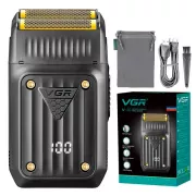 Электробритва VGR V-363 шейвер, двойное лезвие, LED дисплей