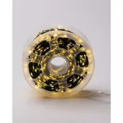 Світлодіодна гірлянда Роса 200 метрів, діоди теплого білого кольору на зеленому дроті, 2000 LED, з пультом керування