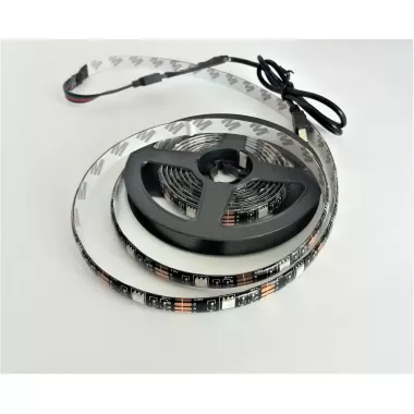 Стрічка світлодіодна RGB 5050 2м з пультом для підсвічування телевізора, монітора, меблів від USB