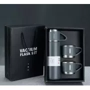 Термос із вакуумною ізоляцією, Подарунковий набір з 3 чашками 500 мл Сірий