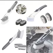 Багатофункціональна щітка для миття посуду DTMA з дозатором та насадками