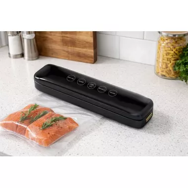 Кухонный вакуумный упаковщик Vacuum sealer Model 10 / Вакууматор для продуктов / Кухонный вакууматор 33х8,5х6см от сети
