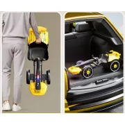 Электромобиль сложен с аккумулятором 6V 4.5Ah и скоростью до 6 км/ч/M-6072 Eco Koleso желтый