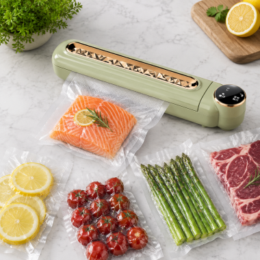 Вакуумний пакувальник, побутовий автоматичний апарат Сapper / Вакууматор продуктів / Кухонний вакууматор для дому Вакуумний пакувальник, побутовий автоматичний апарат Сapper / Вакууматор продуктів / Кухонний вакууматор для дому