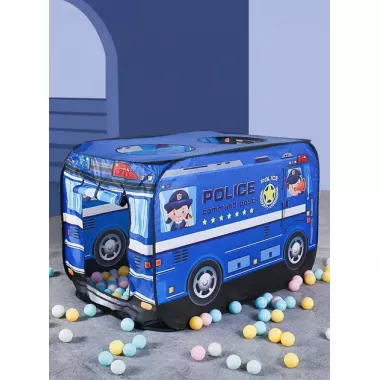 синій Поліцейський автобус Дитячий ігровий намет TK Group TENT 110 х 70 х 70 см у сумці синій Поліцейський автобус Дитячий ігровий намет TK Group TENT 110 х 70 х 70 см у сумці