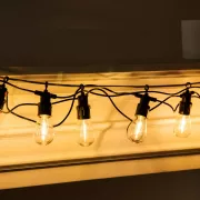 Светодиодная гирлянда 10 метров, 25 LED, статический режим, питание от сети 220В