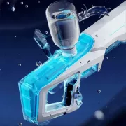 Водный бластер с насосом Zomer детский электрический водяной пистолет на аккумуляторе + USB