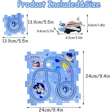 Пазл для детей Railcar Puzzle с игрушечным самолетом (5 деталей) Пазл для детей Railcar Puzzle с игрушечным самолетом (5 деталей)