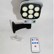 Уличный фонарь на солнечной батарее с датчиком движения и пультом JLP-2178 Фонарь-прожектор в виде камеры