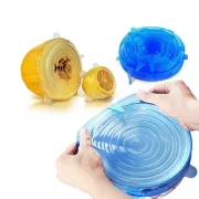 Набор силиконовых крышек, пленок для хранения продуктов Silicon Lids 6 штук