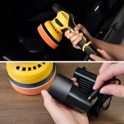 Аккумуляторная полировальная машинка 2 АКБ 1250W 12V с набором насадок