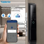 Дверний дзвінок з функцією розпізнавання облич LD SMART, біометричний сканер відбитків пальців, око/розумна камера/дверний замок