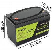 Аккумулятор BATTERY liFePo FULOS 12V 100Ah для дома, квартиры, ИБП и солнечных электростанций