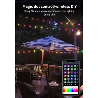 Гирлянда на елку матовый шарик 10 метров с пультом Usb Bluetooth управления с телефона модель (SFK-03)