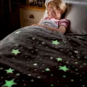 Сірий Дитячий плед-покривало Magic Blanket, що світиться в темряві 150*200