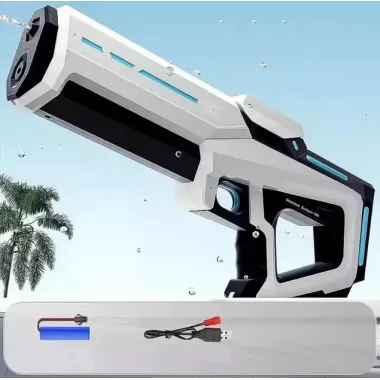 Водный бластер с насосом Zomer детский электрический водяной пистолет на аккумуляторе + USB Водный бластер с насосом Zomer детский электрический водяной пистолет на аккумуляторе + USB