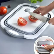 Разделочная доска 2 в 1 Chopper Доска-миска , доска контейнер, силиконовая доска