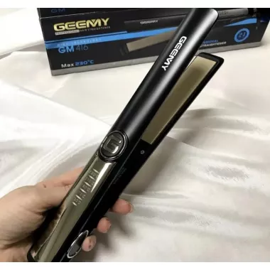 Щипці утюжок для волосся GEMEI GM-416 Чорний
