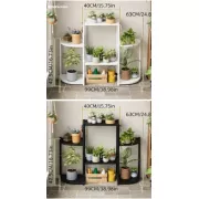 Многоярусная ступенчатая напольная подставка для цветов / Этажерка-стойка для растений