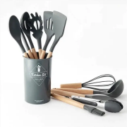 Набір кухонного приладдя силіконовий Kitchen Set RB-2239 чорний (12 предметів)